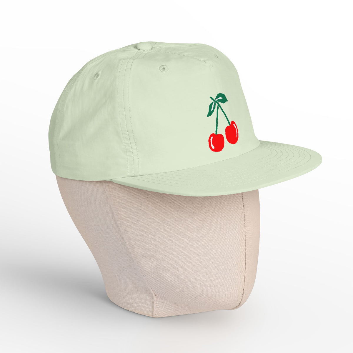 Cherry Embroidered Surf Cap – Vintage Red Cherry Dad Hat