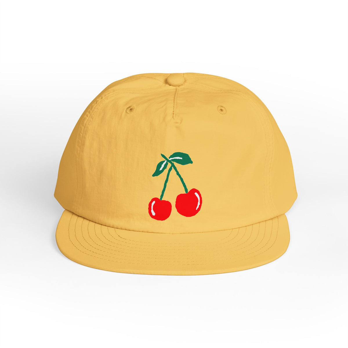 Cherry Embroidered Surf Cap – Vintage Red Cherry Dad Hat