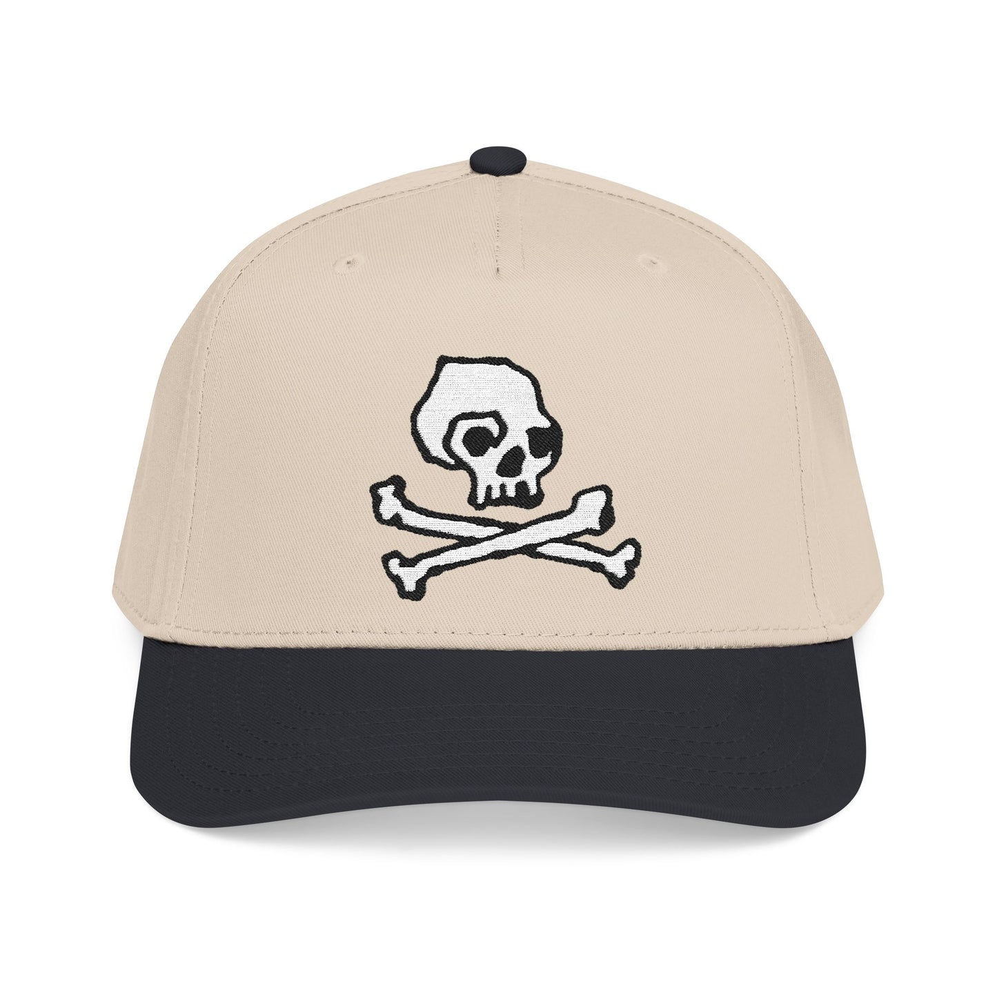 SKULL & CROSSBONES // Mid Profile Baseball Cap