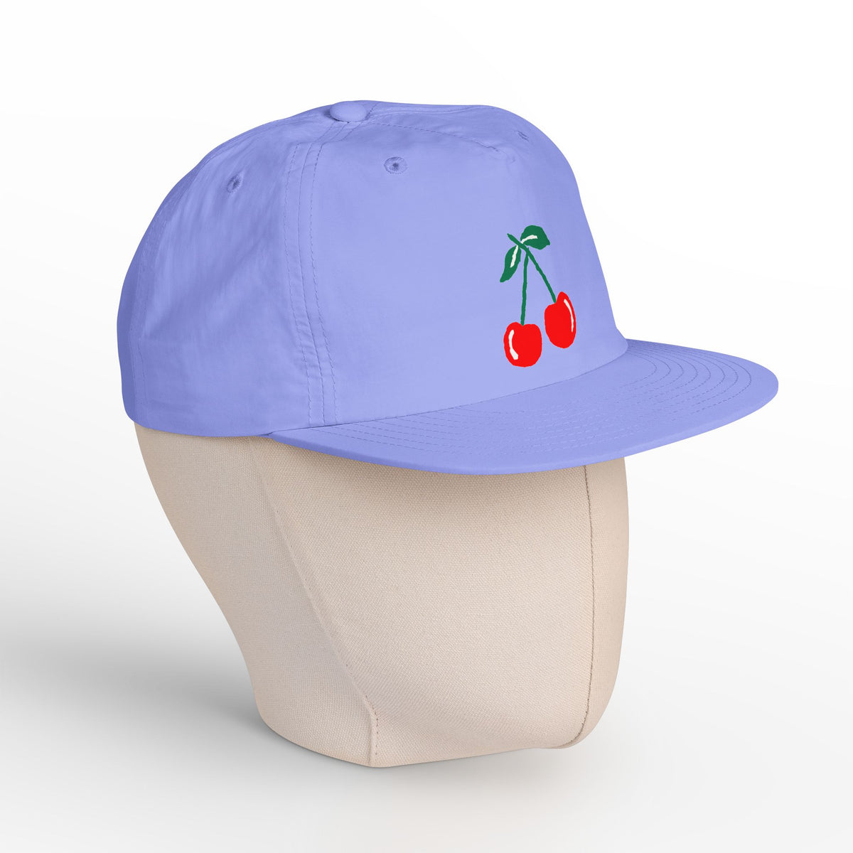 Cherry Embroidered Surf Cap – Vintage Red Cherry Dad Hat