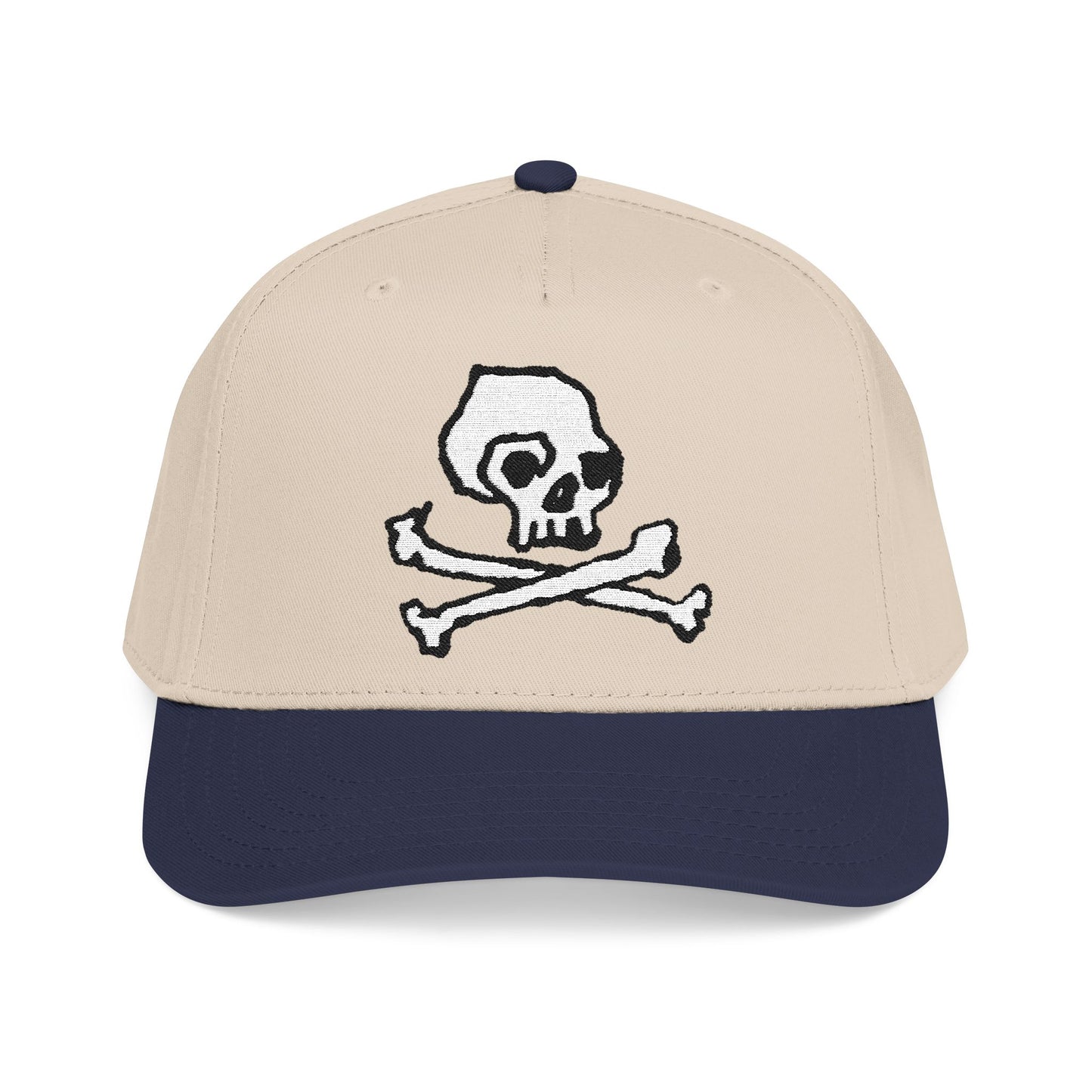 SKULL & CROSSBONES // Mid Profile Baseball Cap