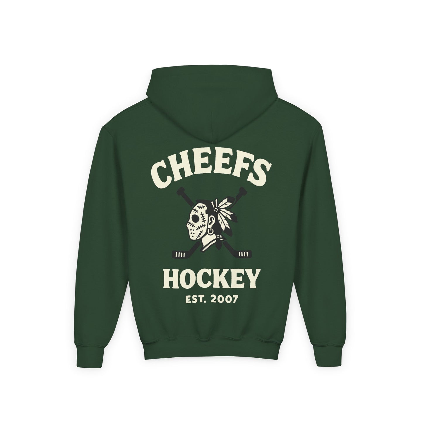 CHEEFS HOCKEY // Youth Hooded Sweatshirt