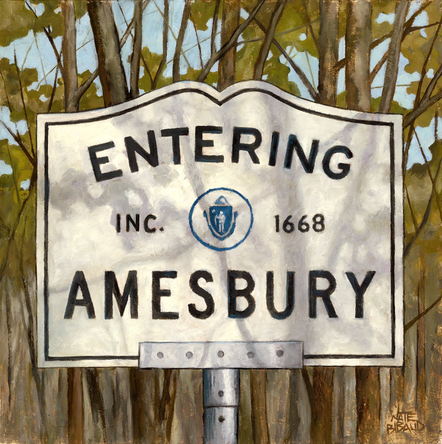 ENTERING AMESBURY // Oil Painting