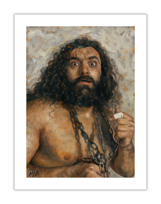 BRUISER BRODY // Oil on Paper - 9”x12” *ORIGINAL PAINTING*