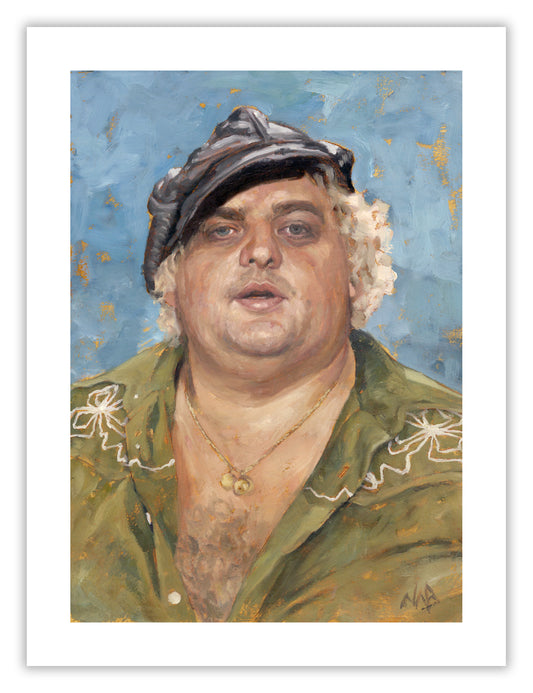 DUSTY RHODES // Oil on Paper - 9”x12” *ORIGINAL PAINTING*