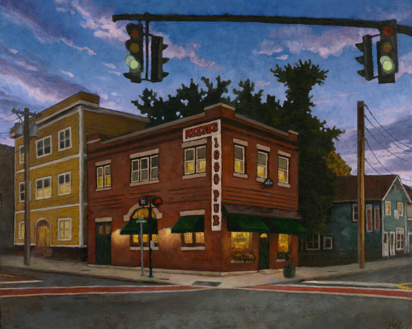 REESE'S 1900 PUB // Oil Painting