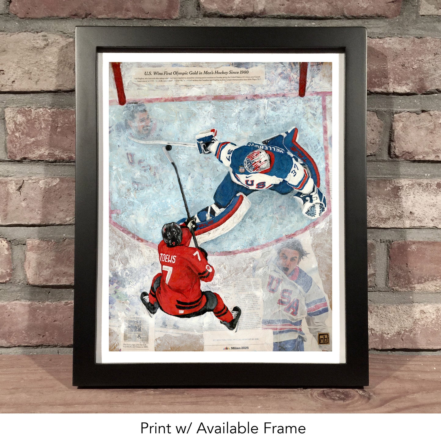 CONNOR HELLEBUYCK'S GOLDEN SAVE // Oil Painting and Newspaper Collage