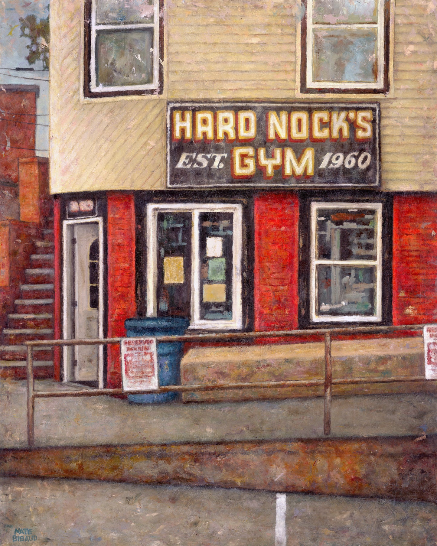 HARD NOCK'S GYM - Amesbury MA // Oil Painting