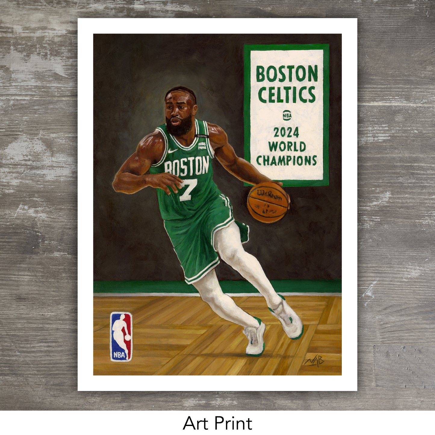 BOSTON CELTICS - Jaylen Brown // Oil Painting