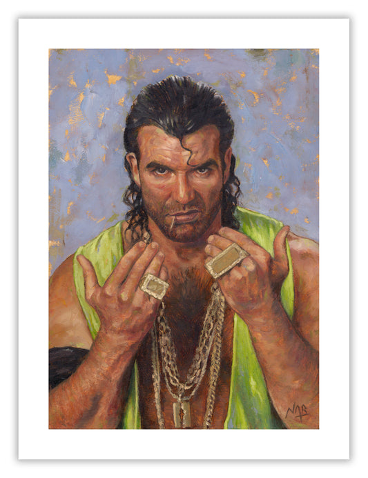 RAZOR RAMON // Oil on Paper - 9”x12” *ORIGINAL PAINTING*