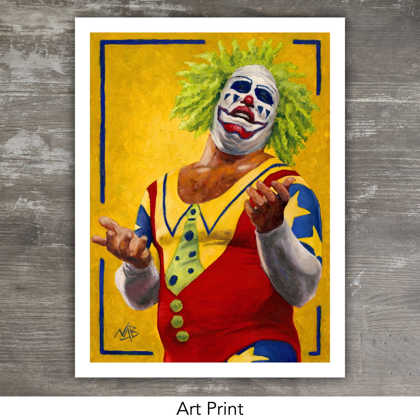 DOINK THE CLOWN // Oil Painting