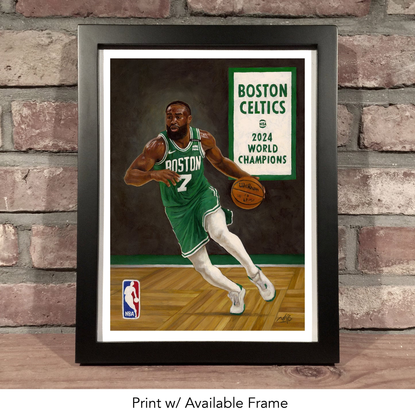 BOSTON CELTICS - Jaylen Brown // Oil Painting