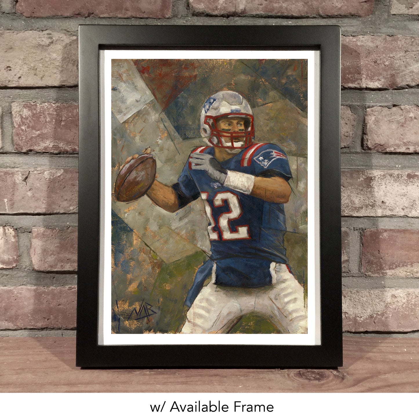 TOM BRADY // Oil on Paper - 9”x12” *ORIGINAL PAINTING*