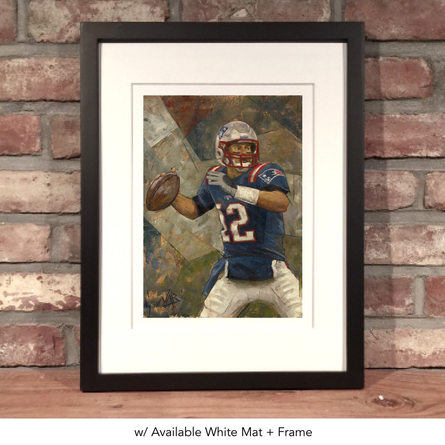 TOM BRADY // Oil on Paper - 9”x12” *ORIGINAL PAINTING*