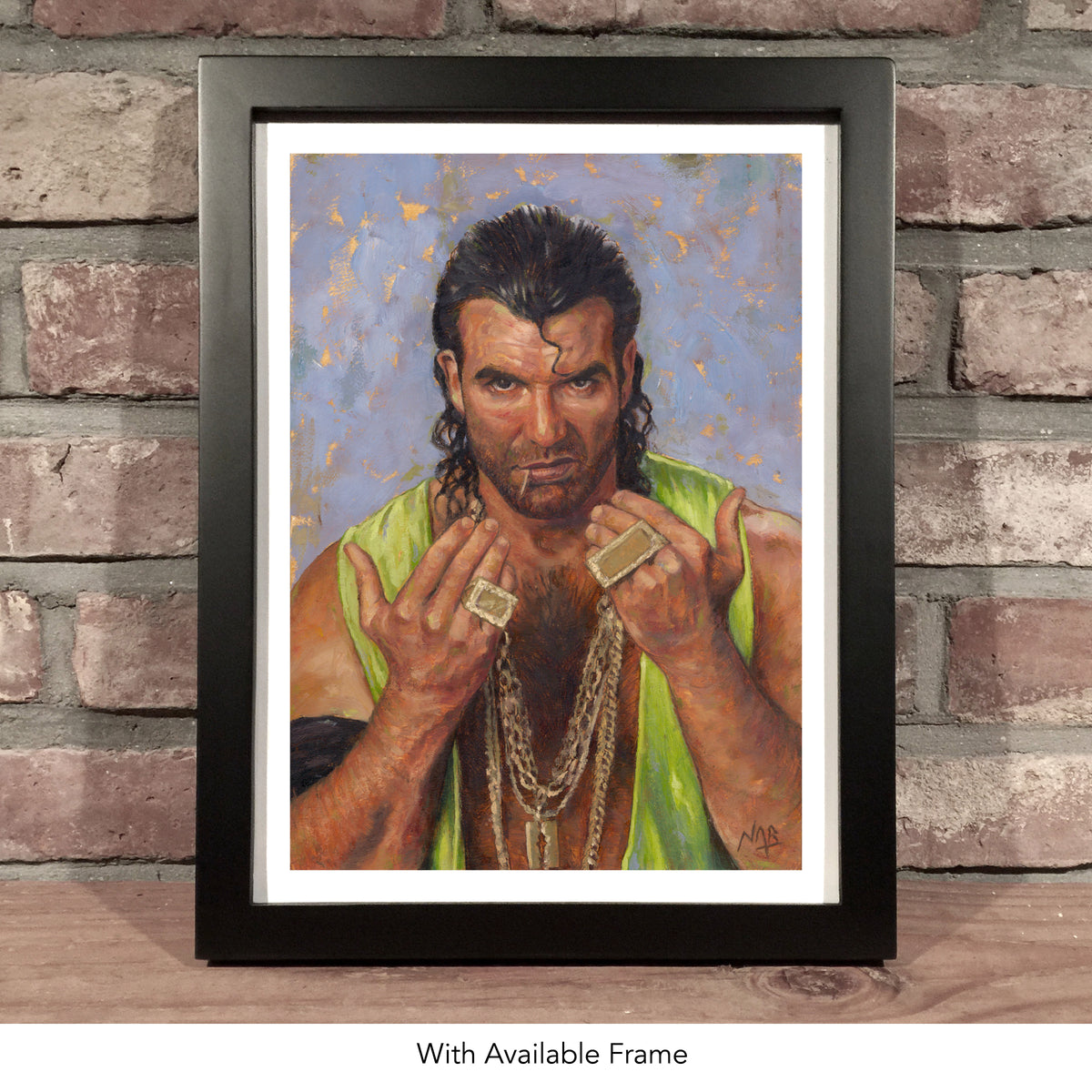 RAZOR RAMON // Oil on Paper - 9”x12” *ORIGINAL PAINTING*