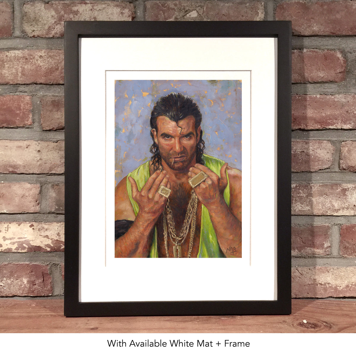 RAZOR RAMON // Oil on Paper - 9”x12” *ORIGINAL PAINTING*