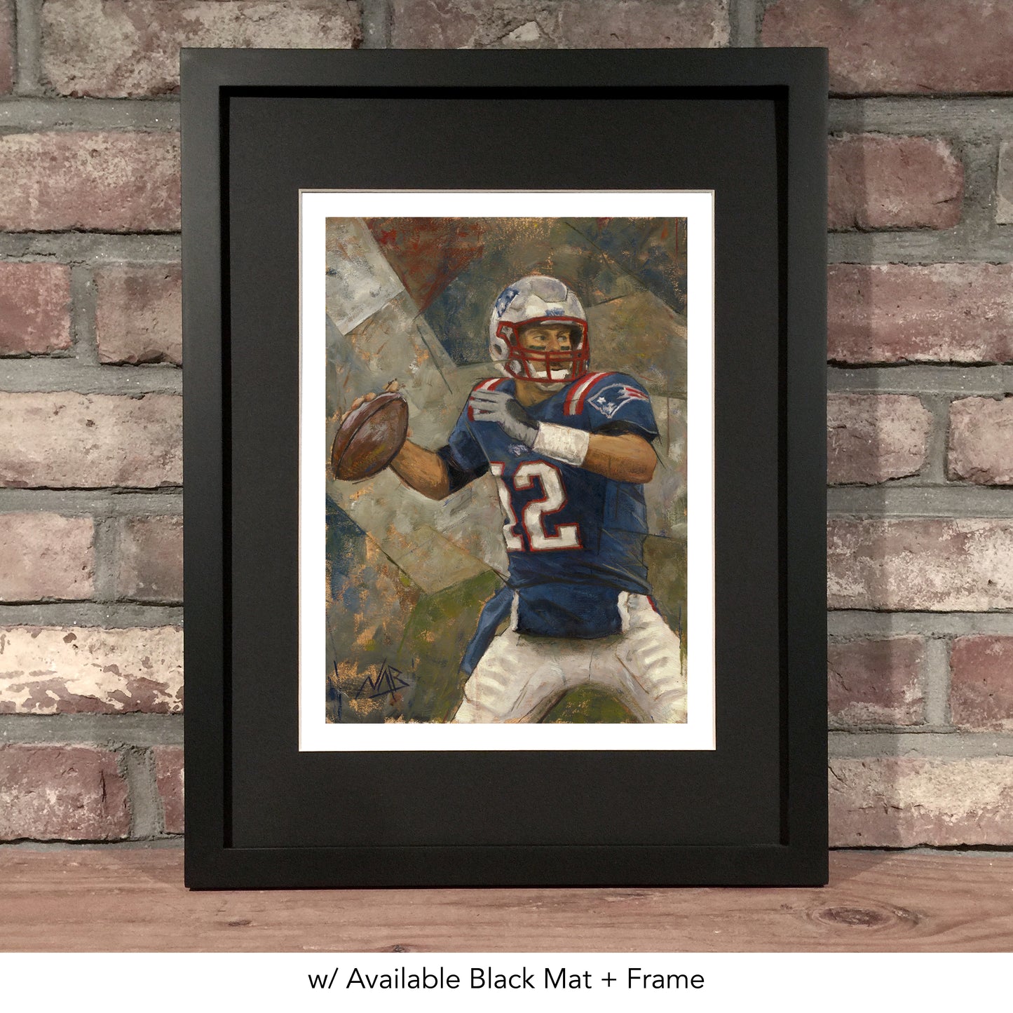 TOM BRADY // Oil on Paper - 9”x12” *ORIGINAL PAINTING*