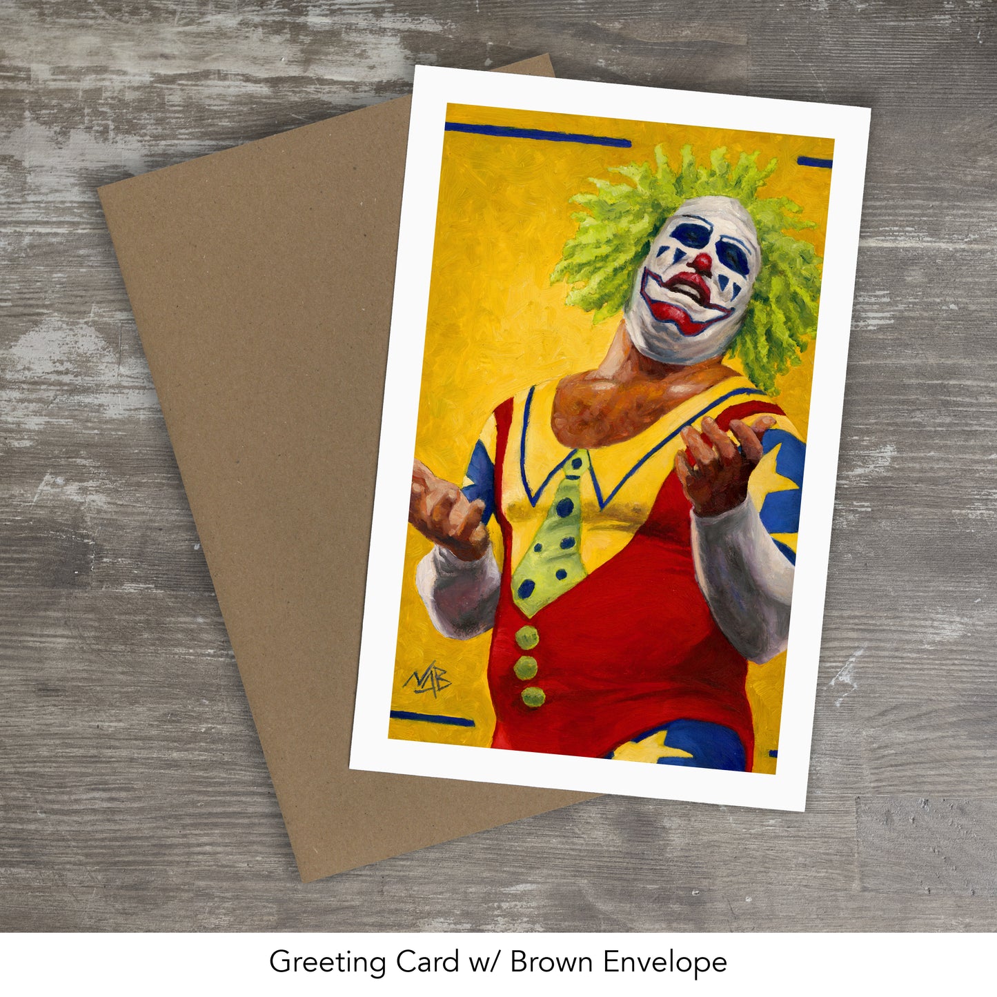 DOINK THE CLOWN // Oil Painting