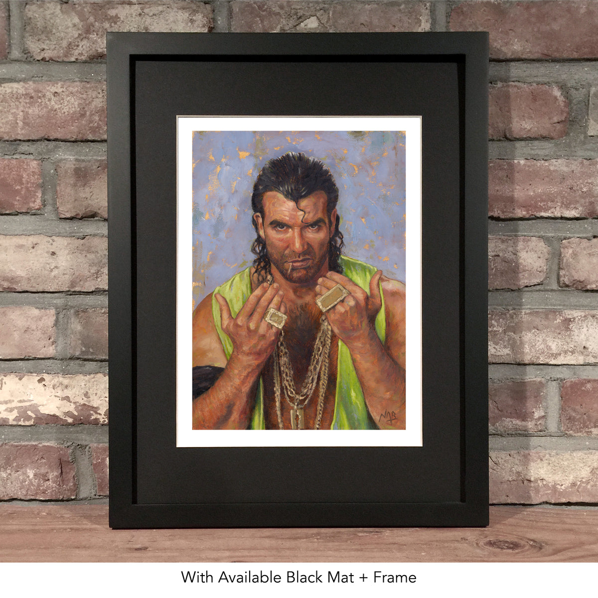 RAZOR RAMON // Oil on Paper - 9”x12” *ORIGINAL PAINTING*