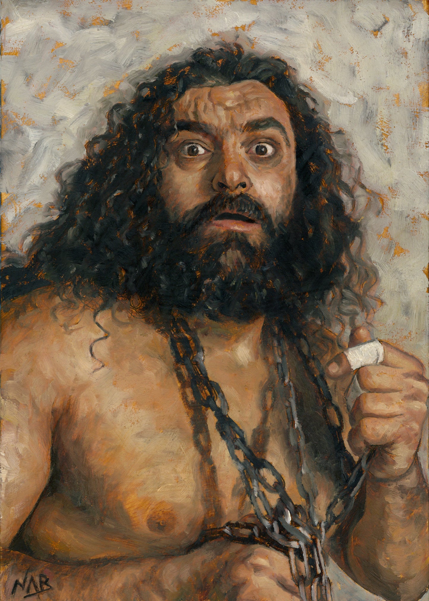 BRUISER BRODY // Oil Painting