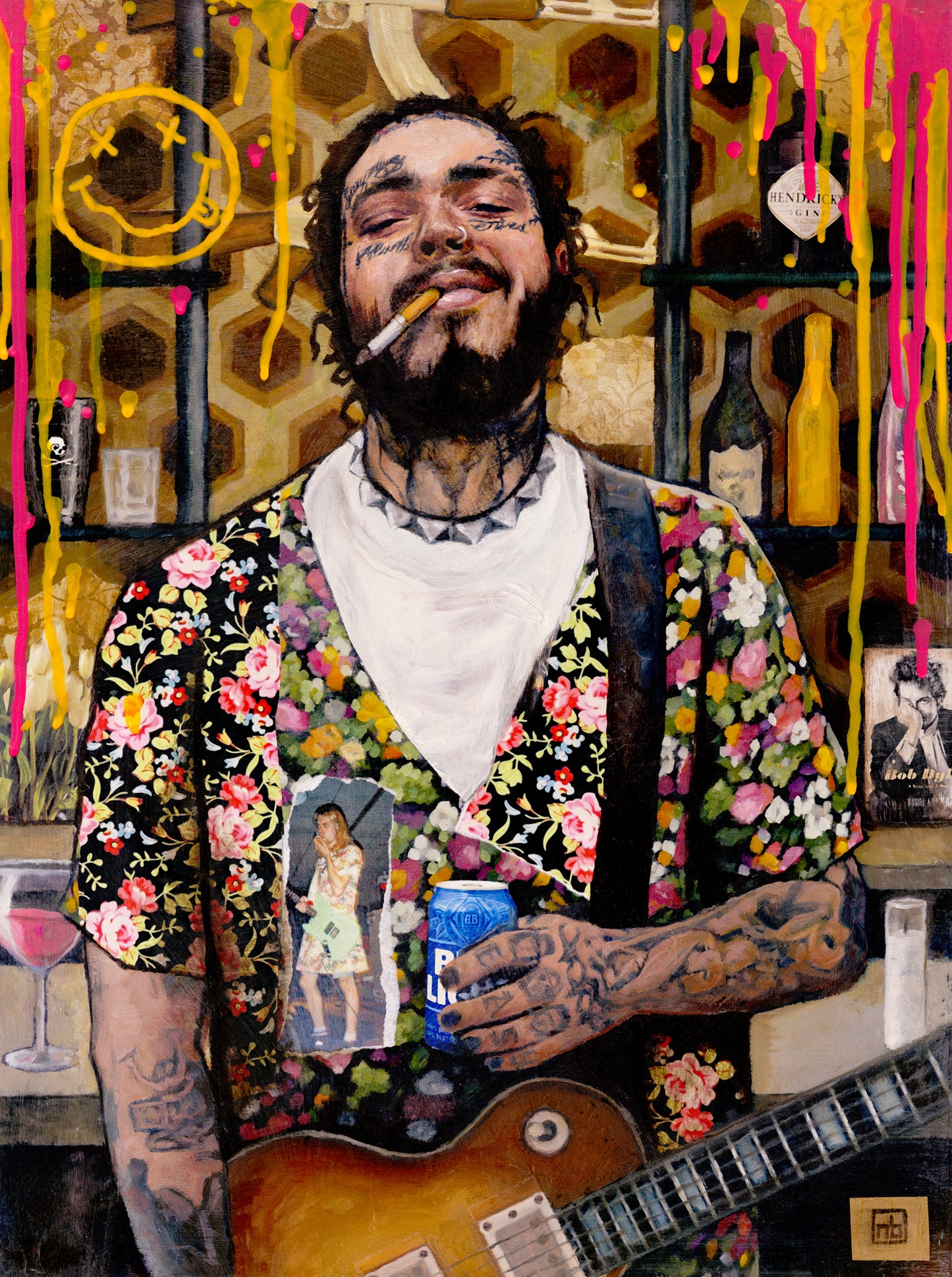 POST MALONE // Mixed Media Painting