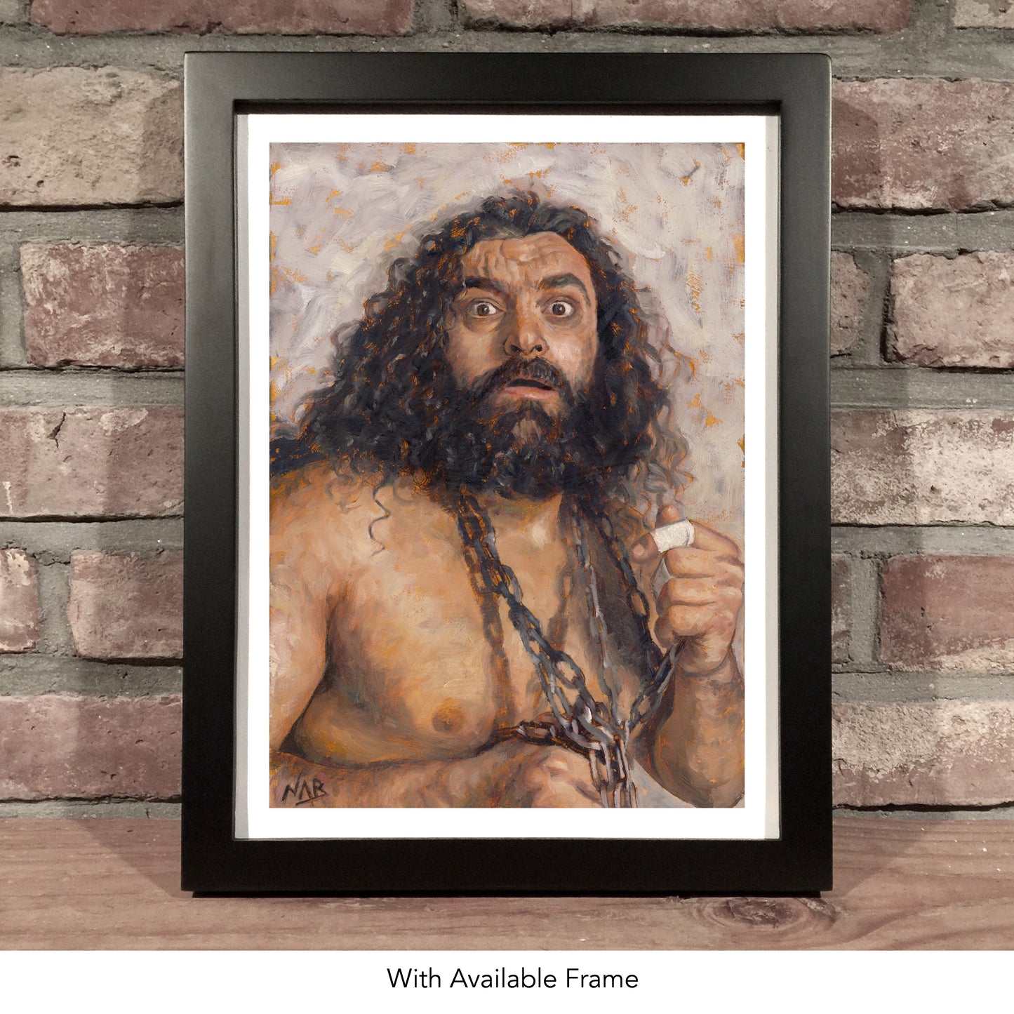 BRUISER BRODY // Oil on Paper - 9”x12” *ORIGINAL PAINTING*