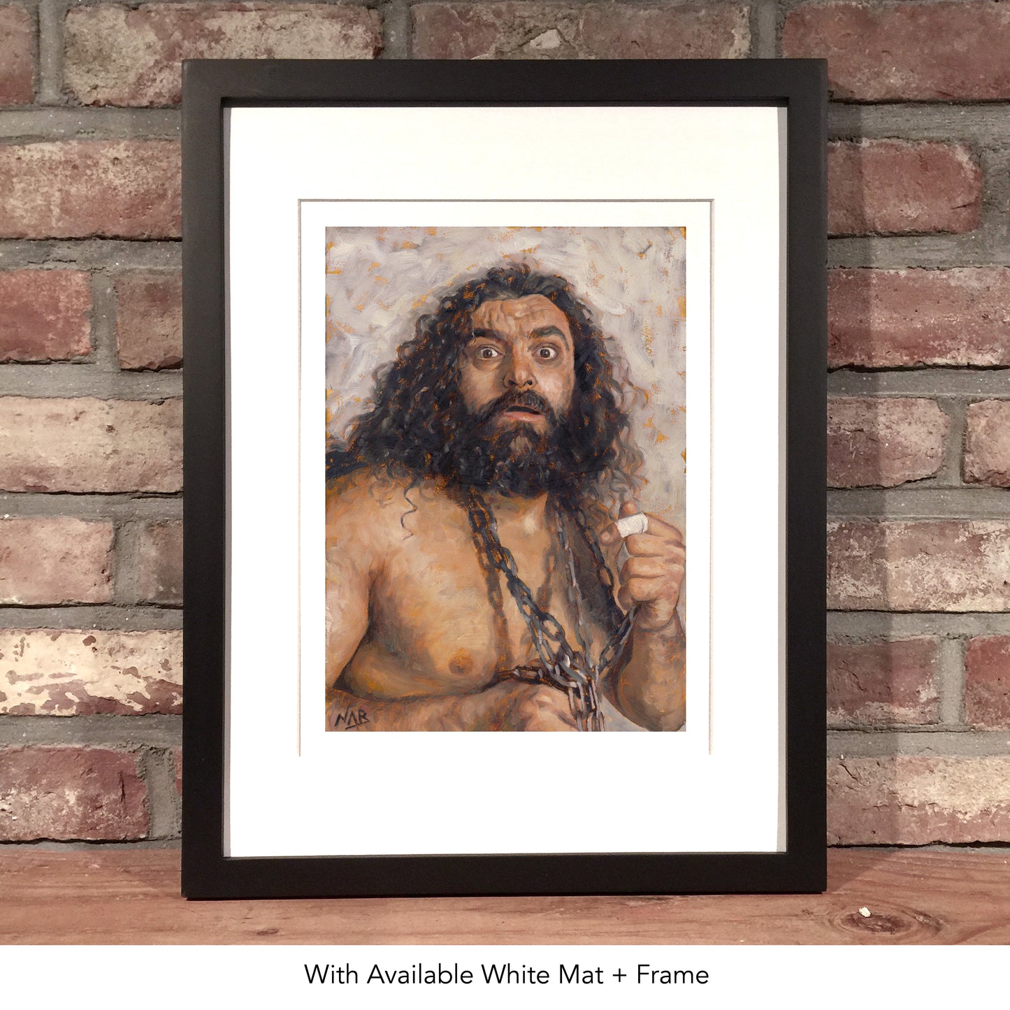 BRUISER BRODY // Oil on Paper - 9”x12” *ORIGINAL PAINTING*