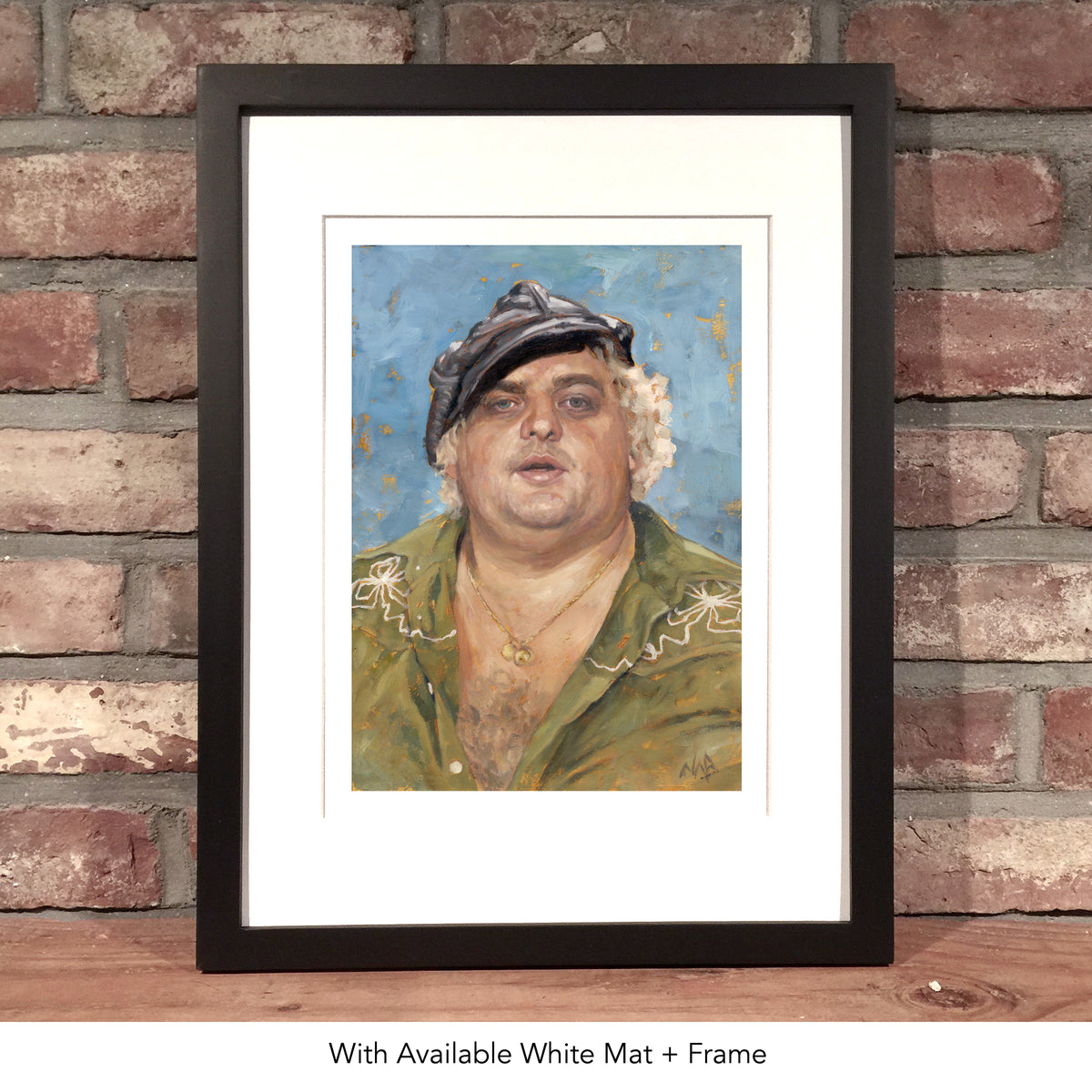 DUSTY RHODES // Oil on Paper - 9”x12” *ORIGINAL PAINTING*