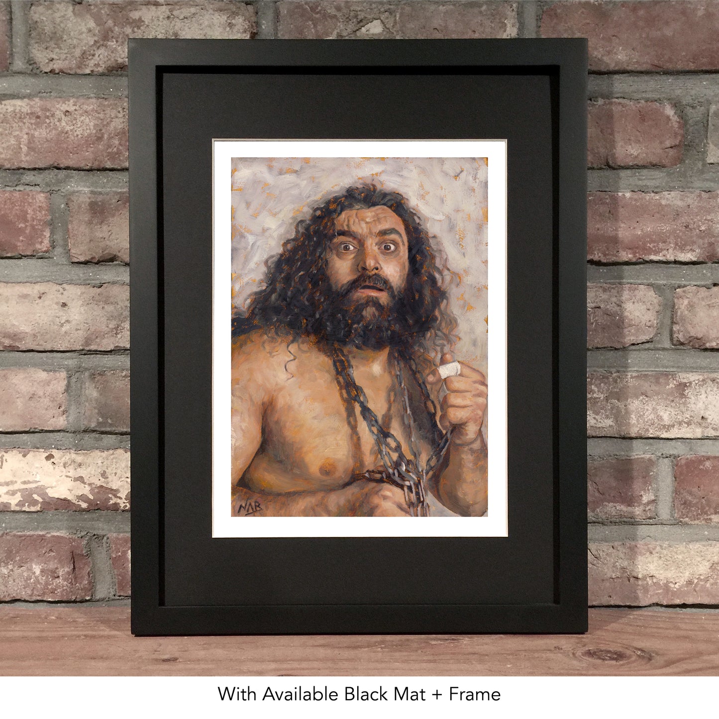 BRUISER BRODY // Oil on Paper - 9”x12” *ORIGINAL PAINTING*