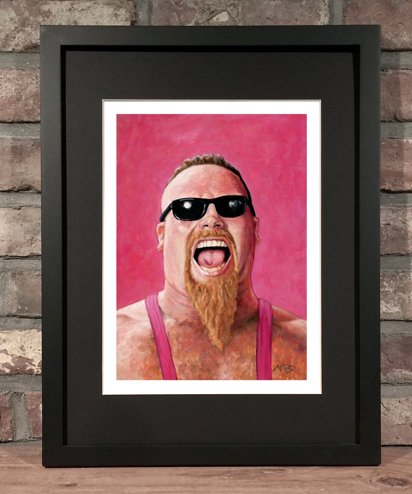 JIM “THE ANVIL” NEIDHART // Oil on Paper - 9”x12” *ORIGINAL PAINTING*