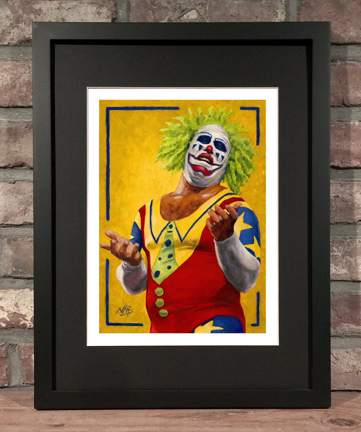 DOINK THE CLOWN // Oil on Paper - 9”x12” *ORIGINAL PAINTING*