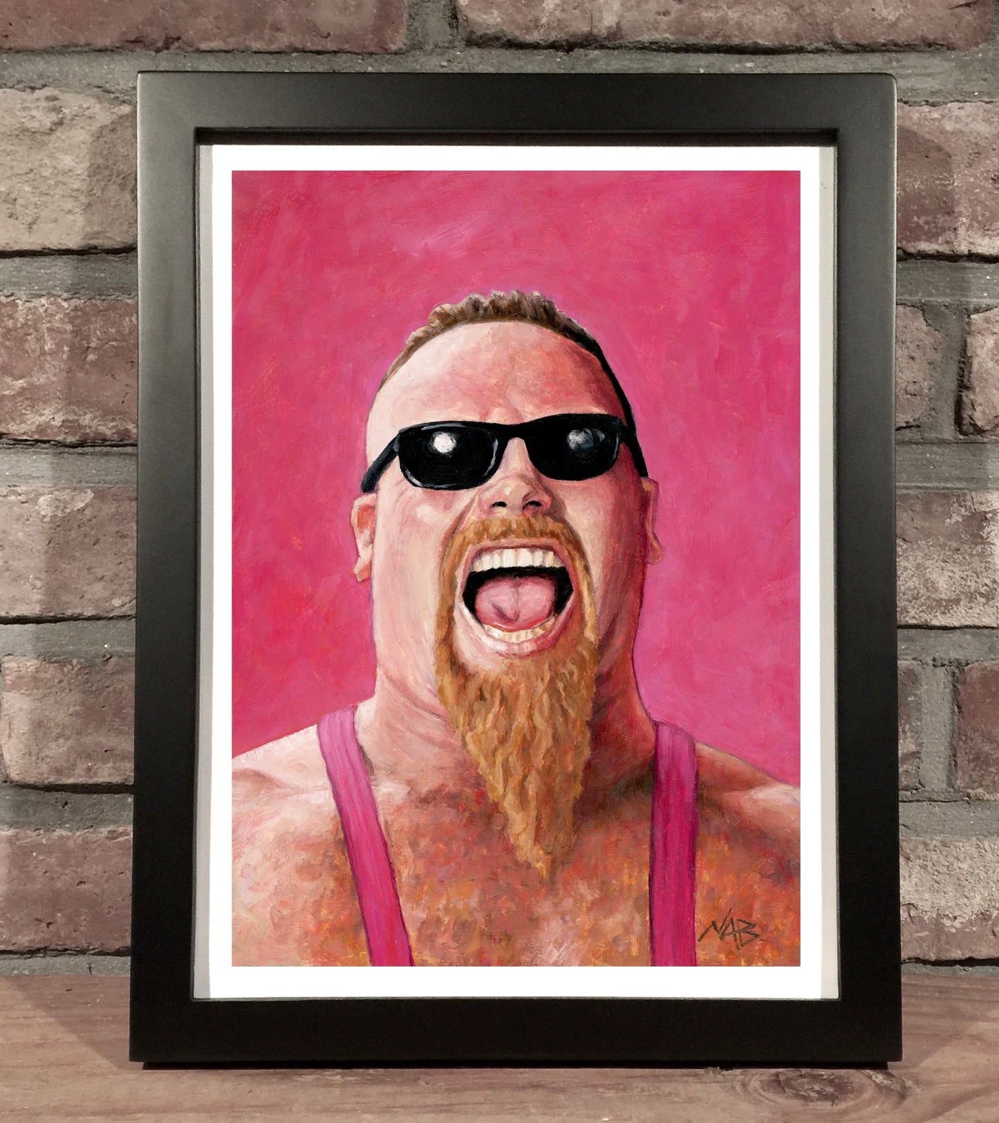 JIM “THE ANVIL” NEIDHART // Oil on Paper - 9”x12” *ORIGINAL PAINTING*