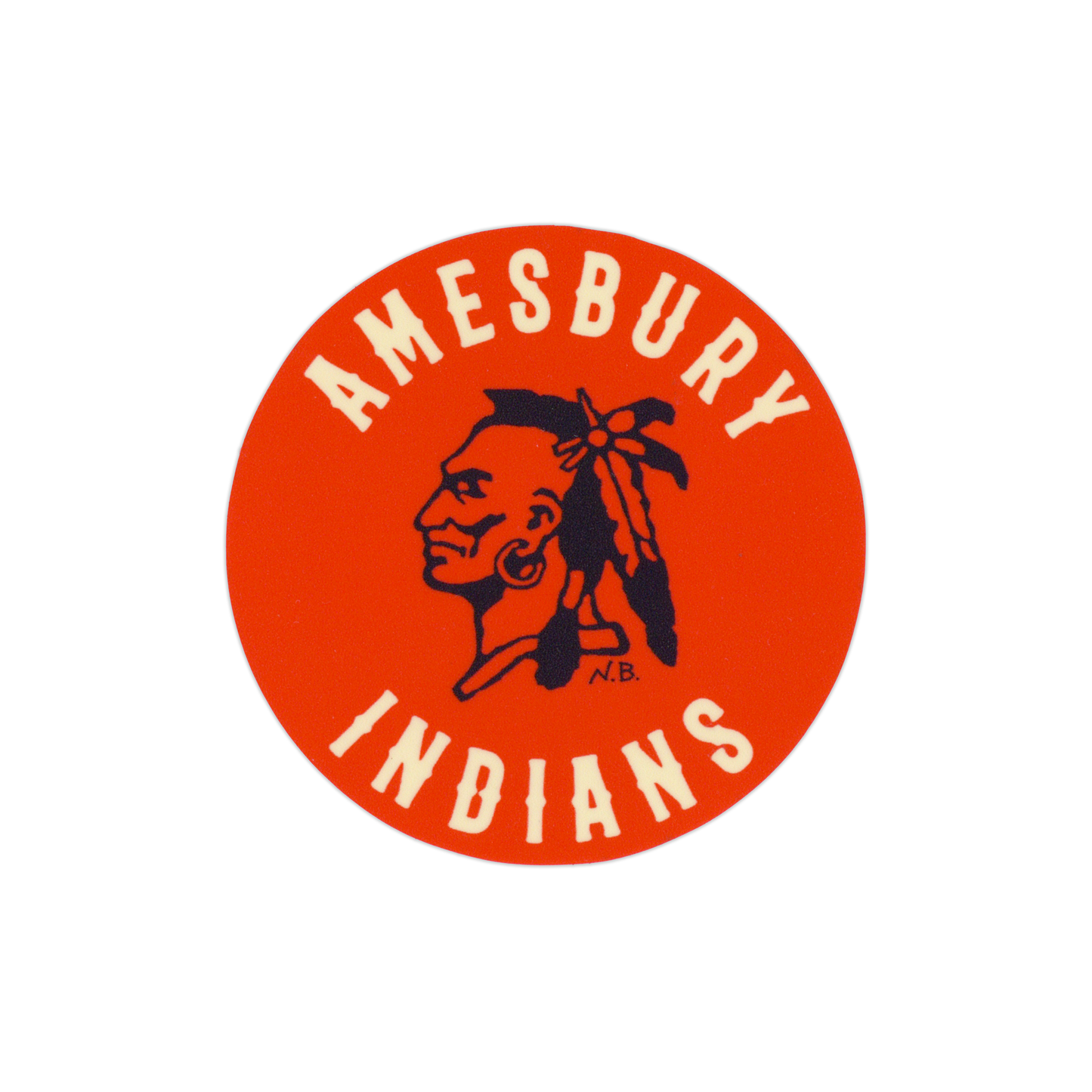 AMESBURY INDIANS // Sticker