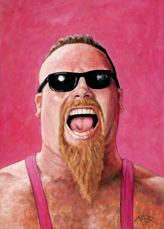 JIM "THE ANVIL" NEIDHART // Oil Painting