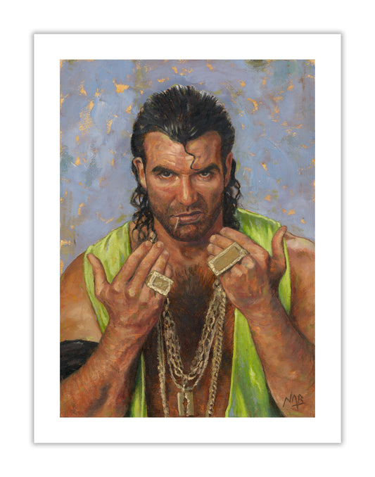 RAZOR RAMON // Oil on Paper - 9”x12” *ORIGINAL PAINTING*