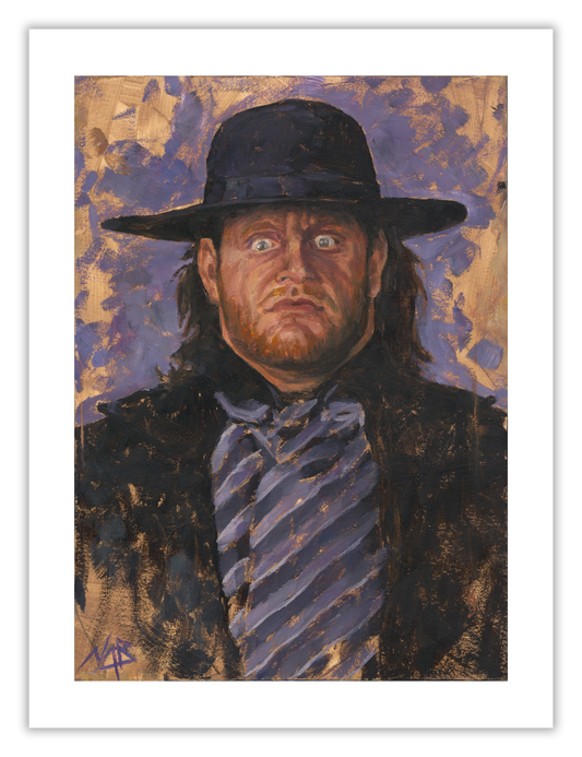 THE UNDERTAKER // Oil on Paper - 9”x12” *ORIGINAL PAINTING*