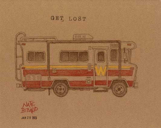GET LOST WINNEBEGO // Colored Pencil Drawing