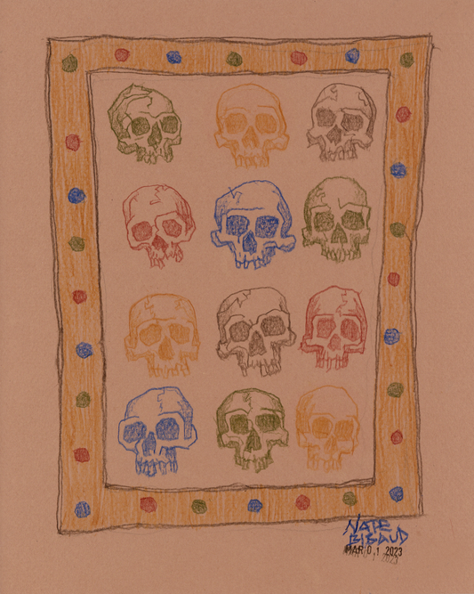 SKULLS // Colored Pencil Drawing