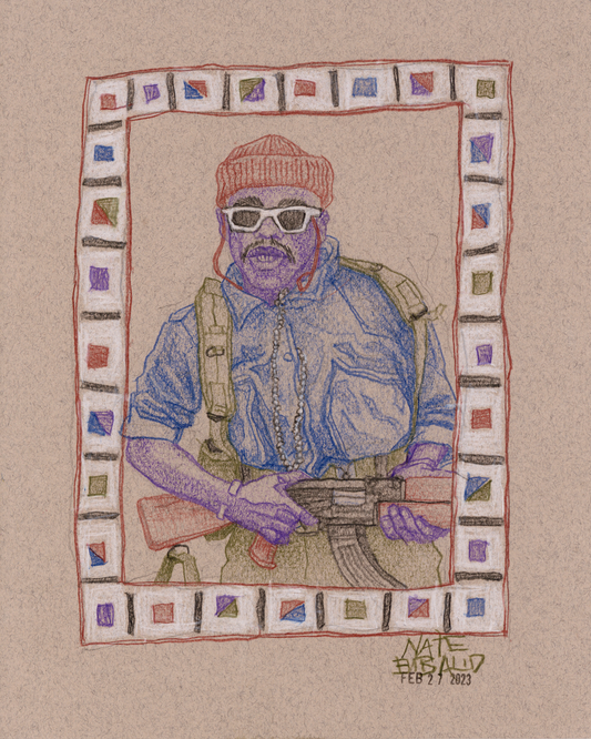 FIGHTER FROM LIBERIA // Colored Pencil Drawing
