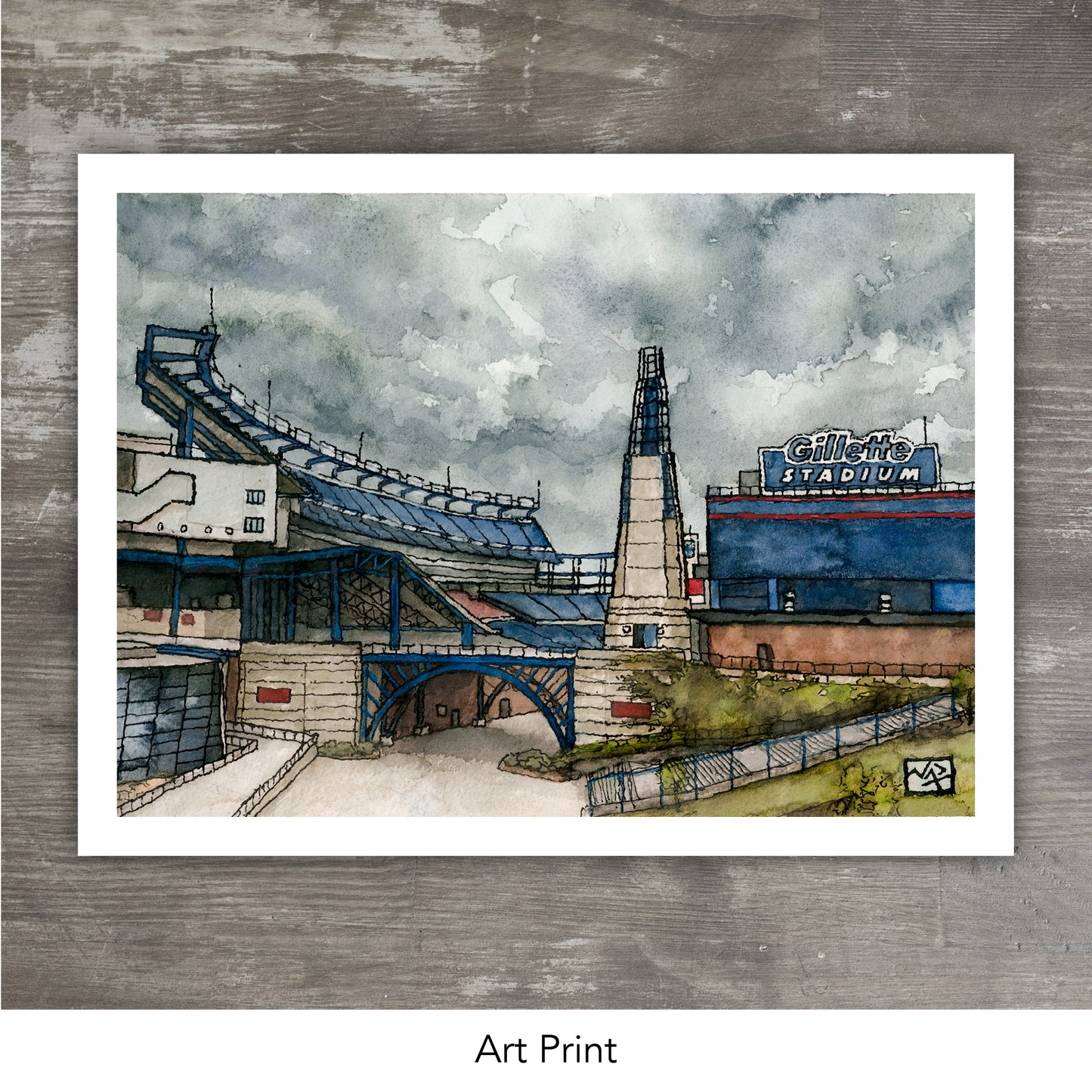 Art Print 3 Pack // BOSTON SPORTS // Ink & Watercolor (Red Sox, Bruins, Celtics, Patriots, Fenway Park, Gillette Stadium, Garden)