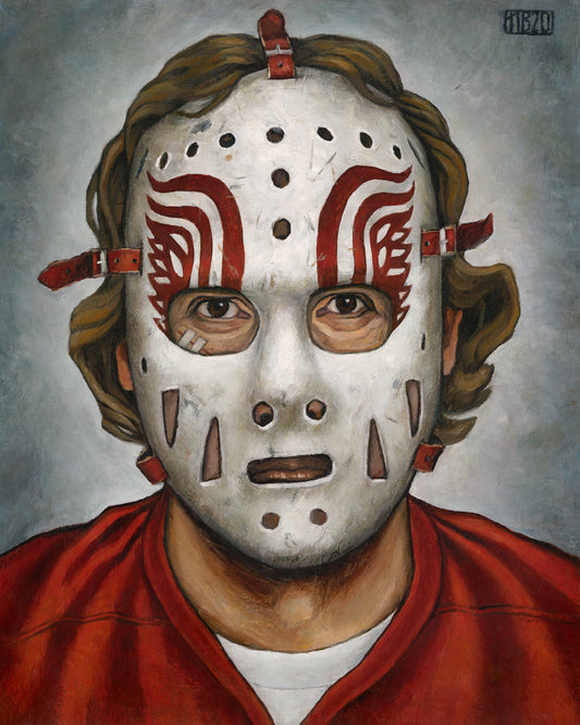 JIM RUTHERFORD MASK // Oil Painting [Detroit Red Wings]