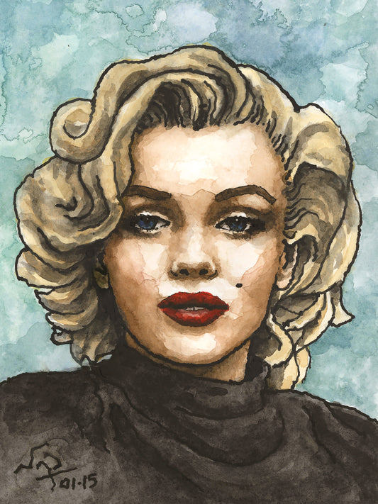 MARILYN MONROE // Ink & Watercolor