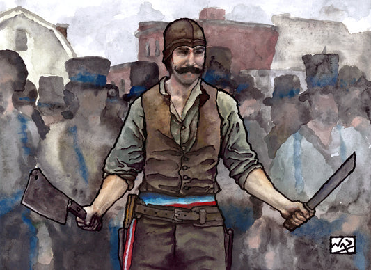 BILL THE BUTCHER Gangs of New York // Gouache & Pen and Ink