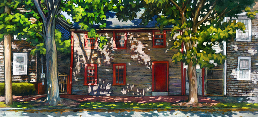 NEW ENGLAND STREET // Oil Painting