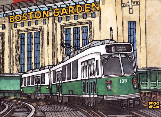 BOSTON GARDEN // Ink & Watercolor