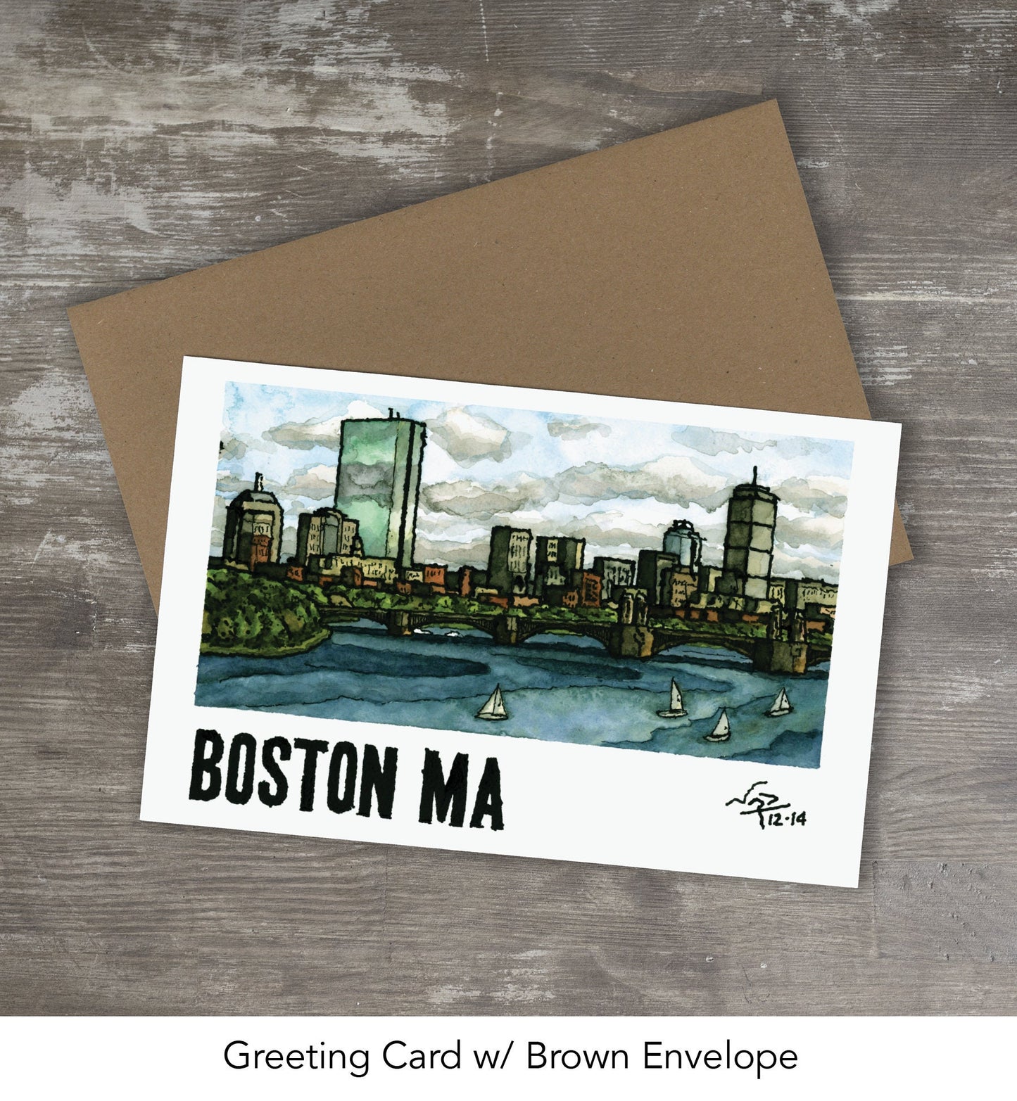 Greeting Card // BOSTON SKYLINE