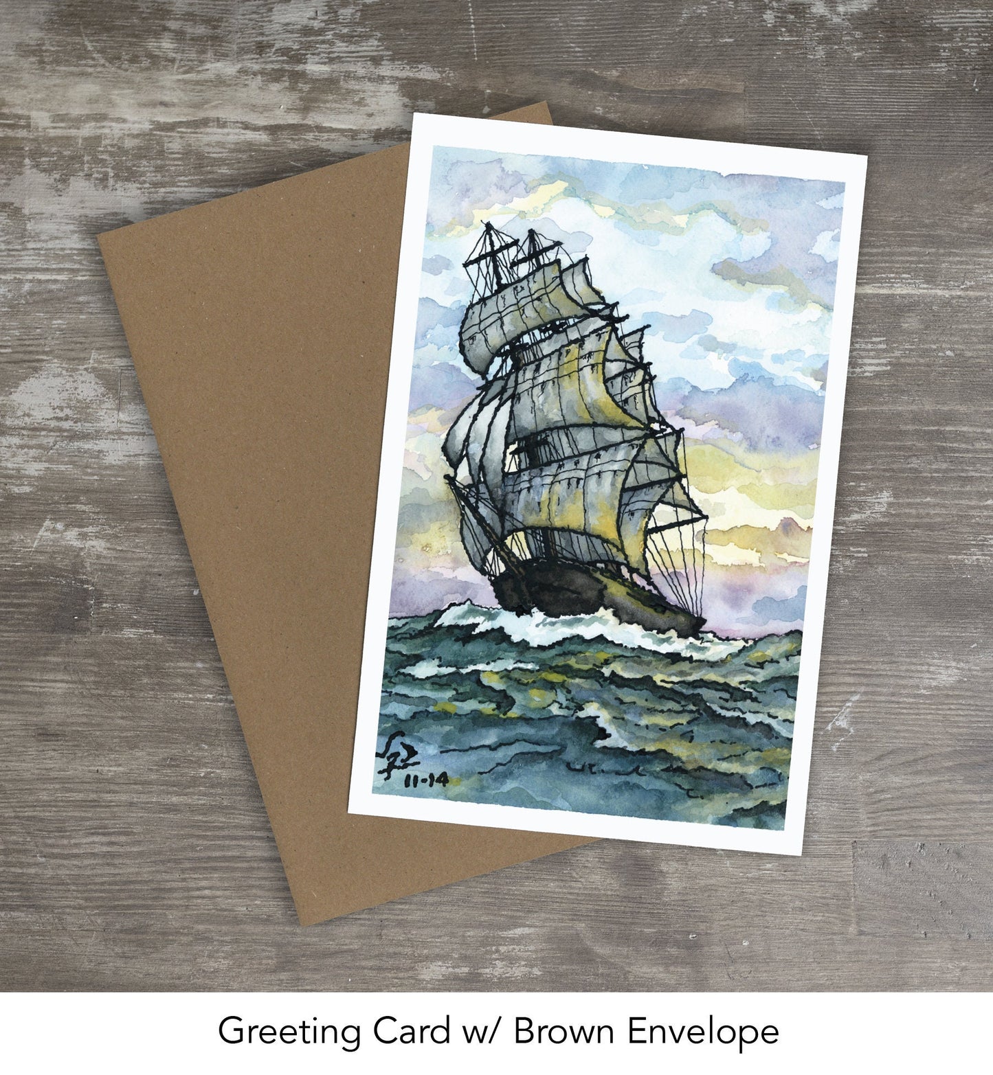 Greeting Card // CLIPPER SHIP