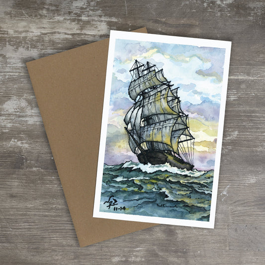 Greeting Card // CLIPPER SHIP