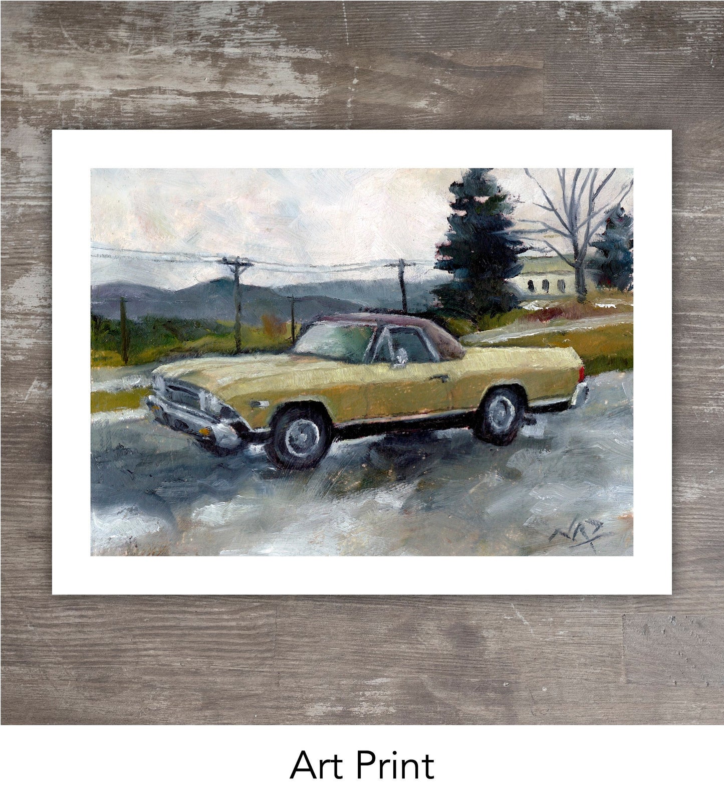 1968 CHEVY EL CAMINO // Oil Painting