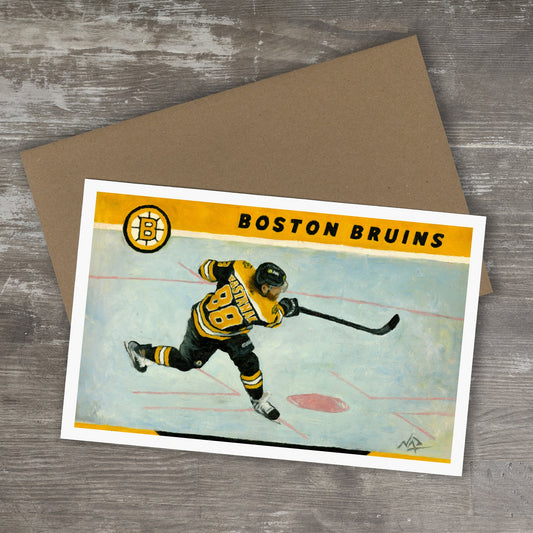 Greeting Card // BOSTON BRUINS - Oil Painting [David Pastrnak, NHL, Original Six]